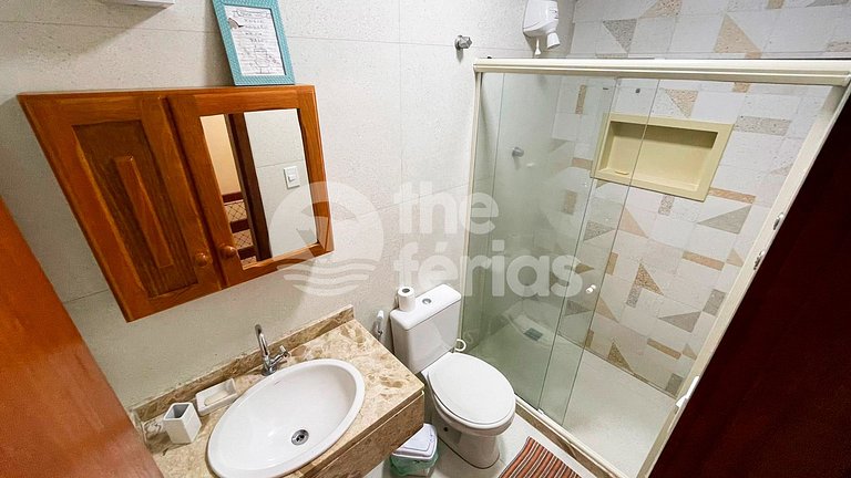 Apto 2 qtos c/ piscina em cond. AC | @theferias_